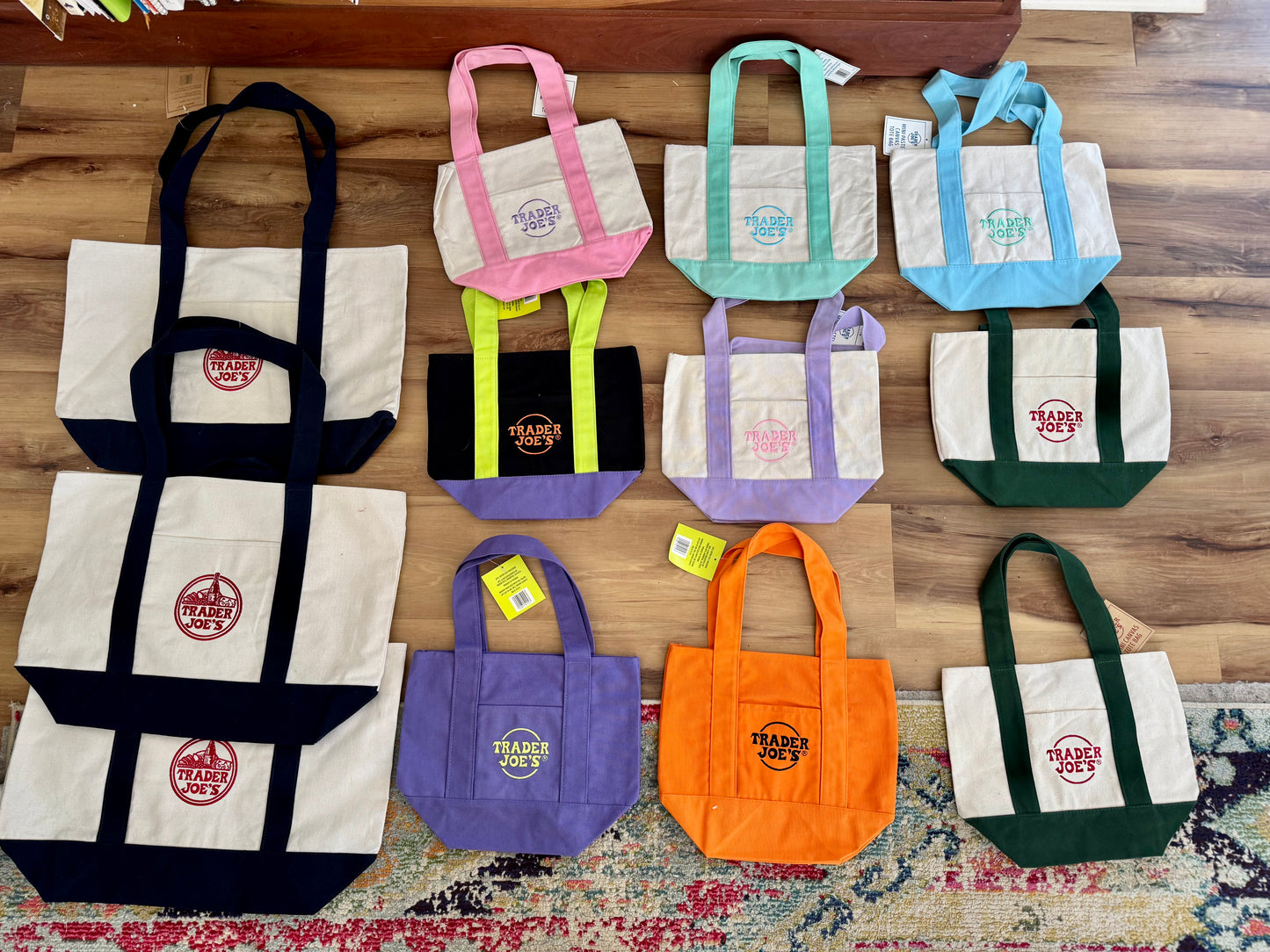 Custom Painted Trader Joe's Canvas Tote