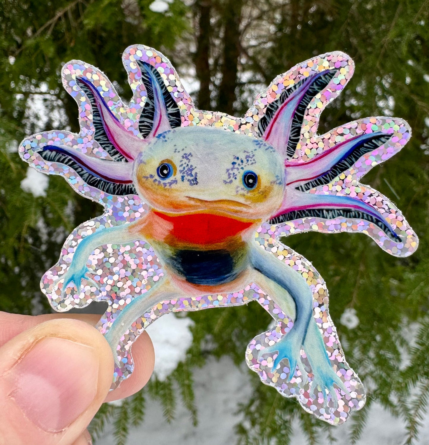 Axolotl Vinyl Sticker