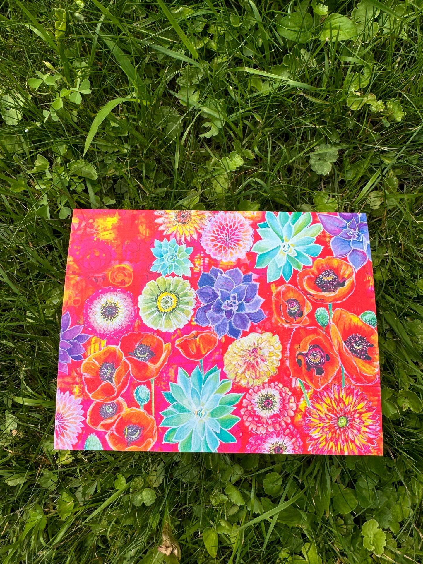 Flower Garden Greeting Card