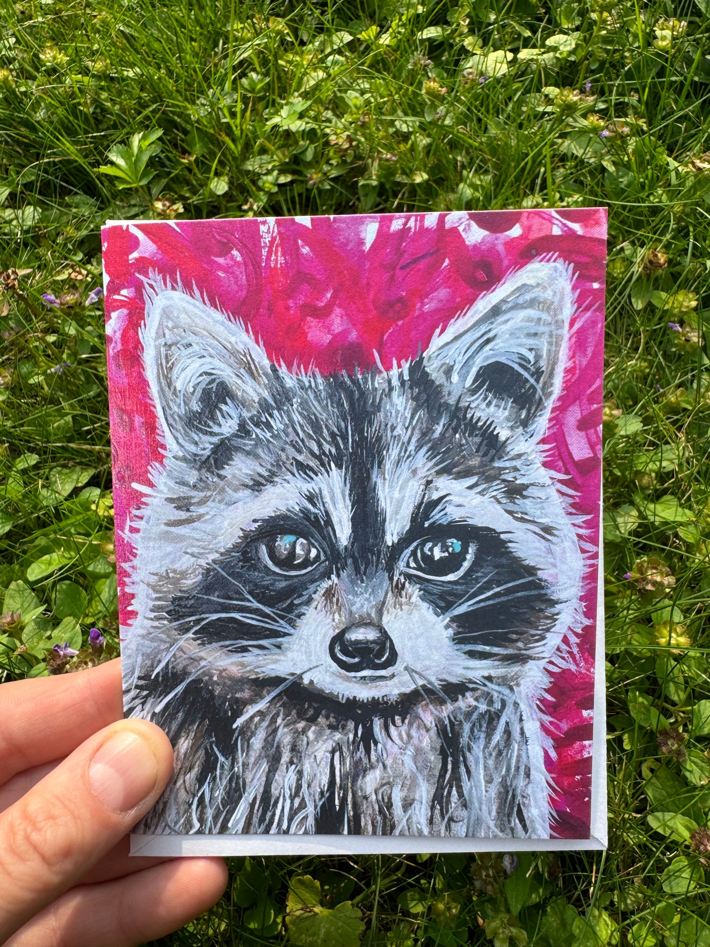 Raccoon Greeting Card
