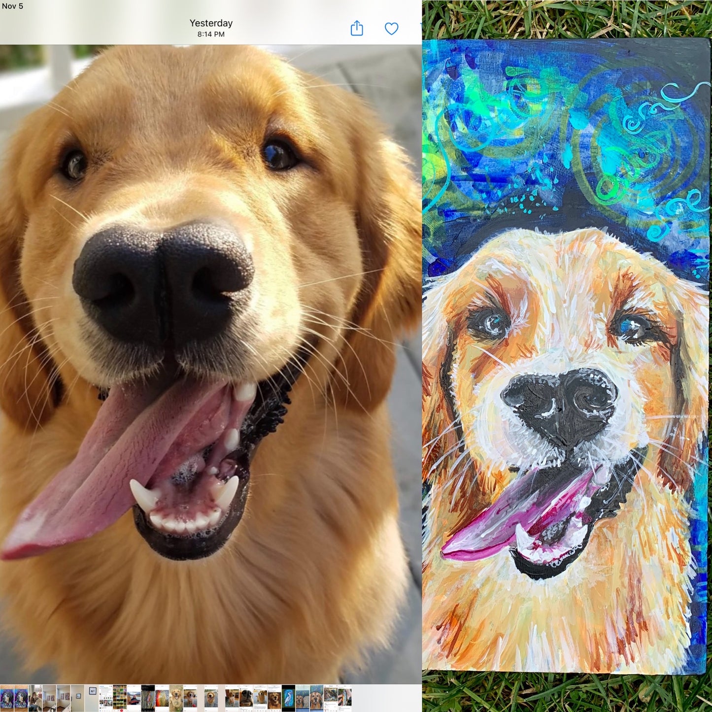 Custom Painted Pet Portrait
