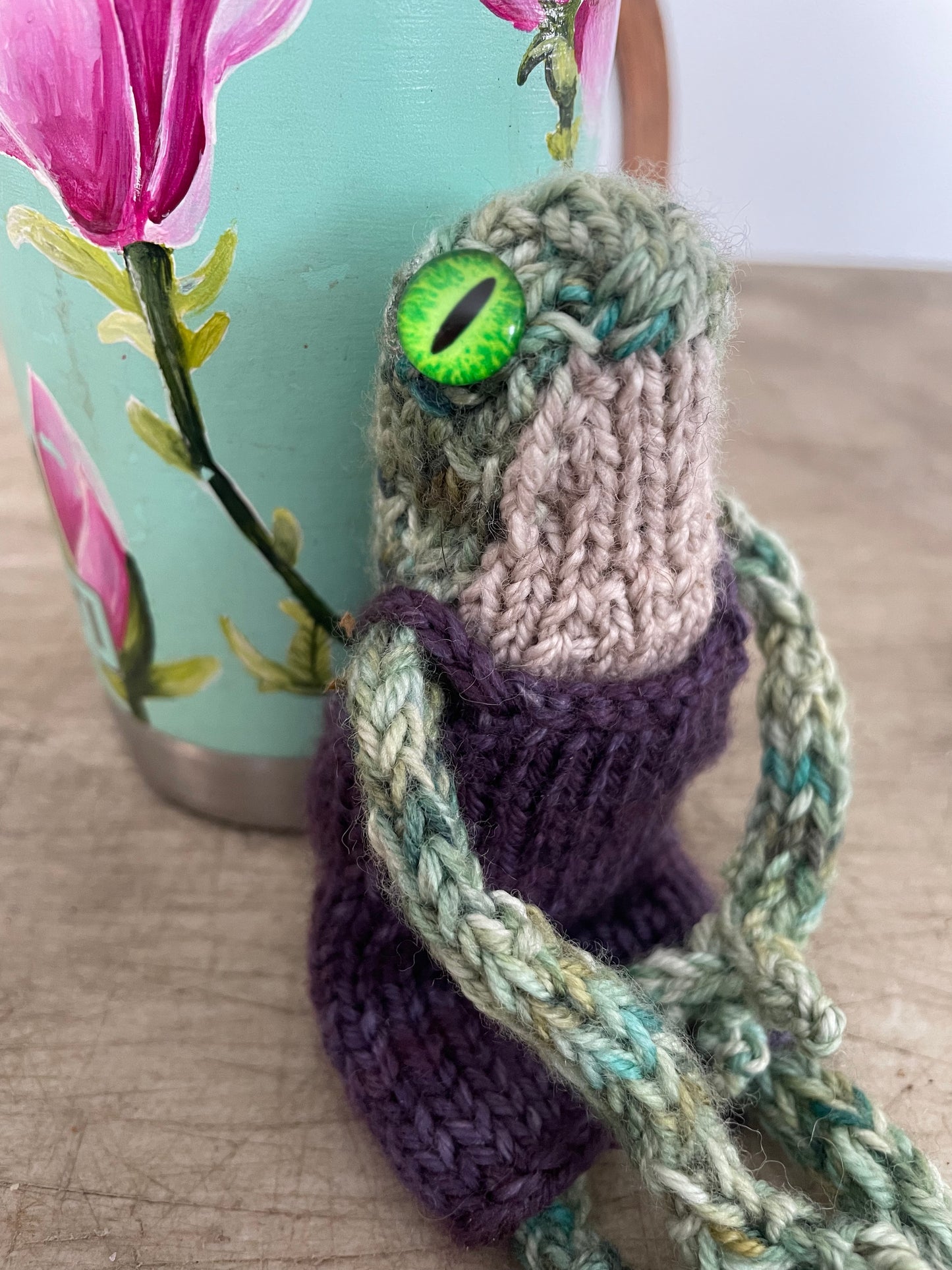 Custom Hand Knitted Frog