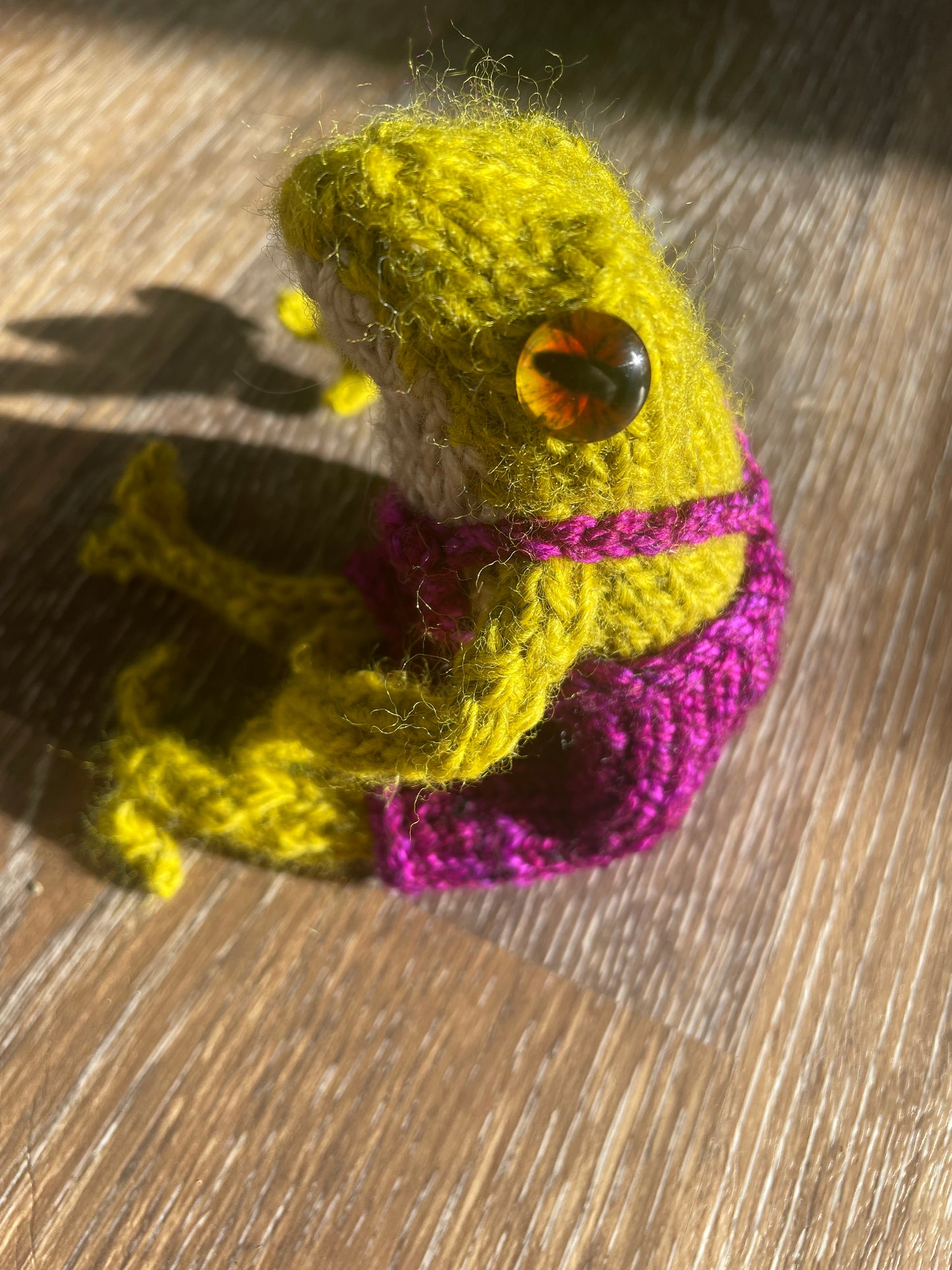 Custom Hand Knitted Frog