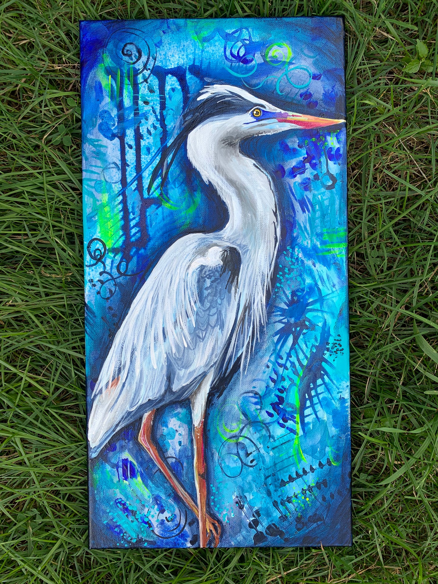 Great Blue Heron Vinyl Sticker