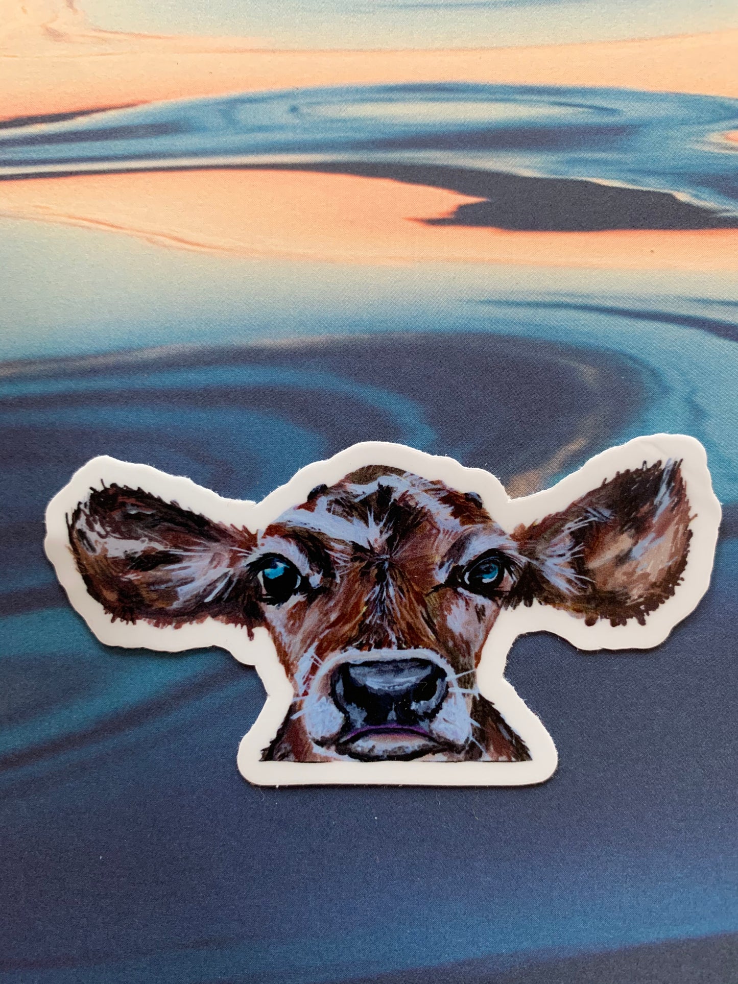 Baby Calf Vinyl Sticker