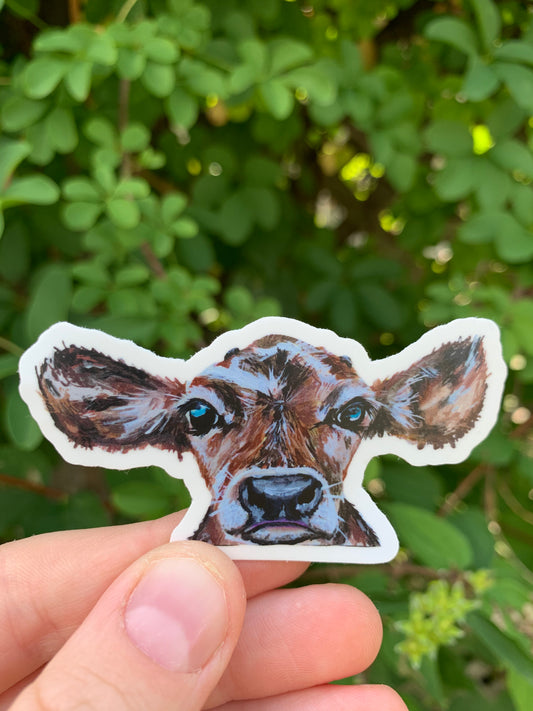 Baby Calf Vinyl Sticker