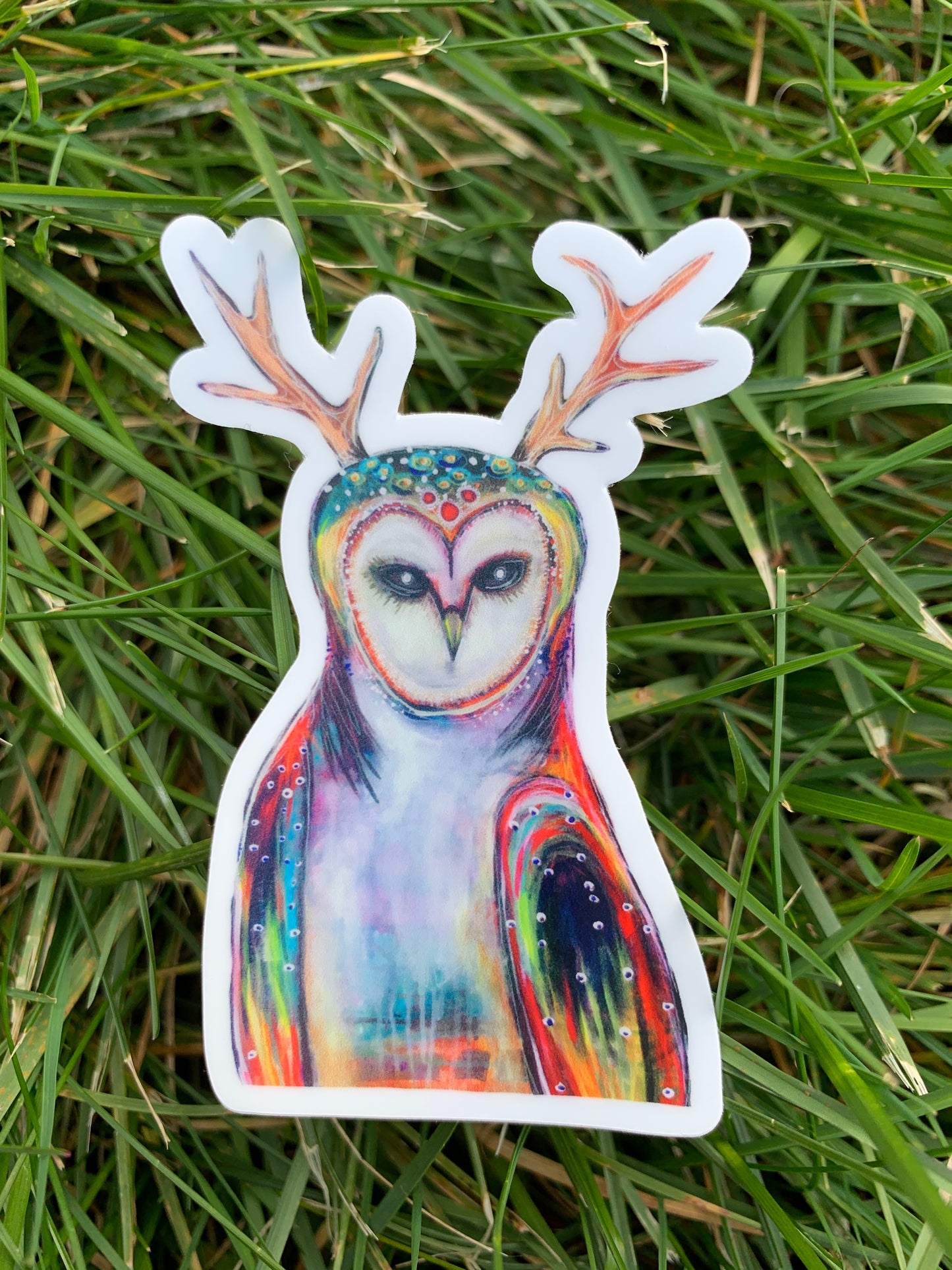 Horned Owl Vinyl Sticker