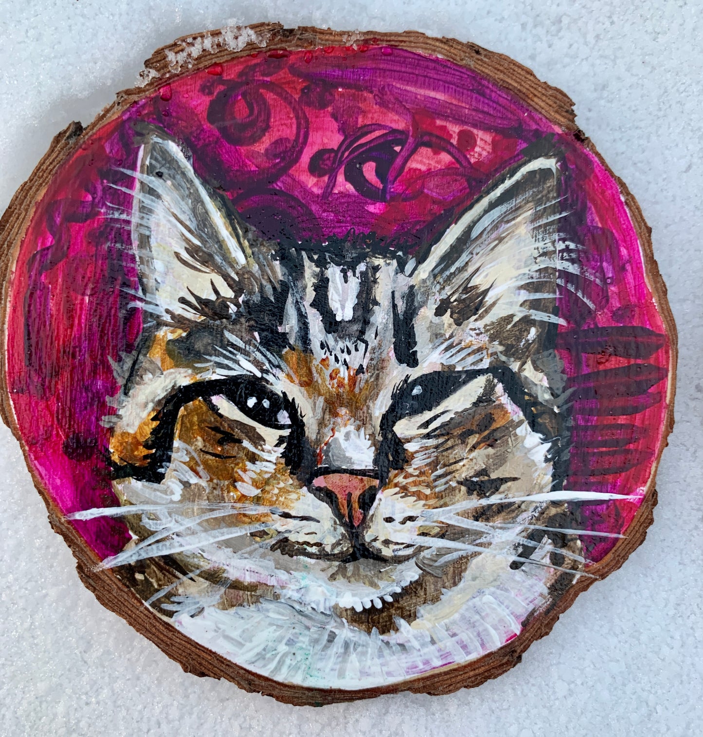 Custom Painted Pet Portrait Ornament