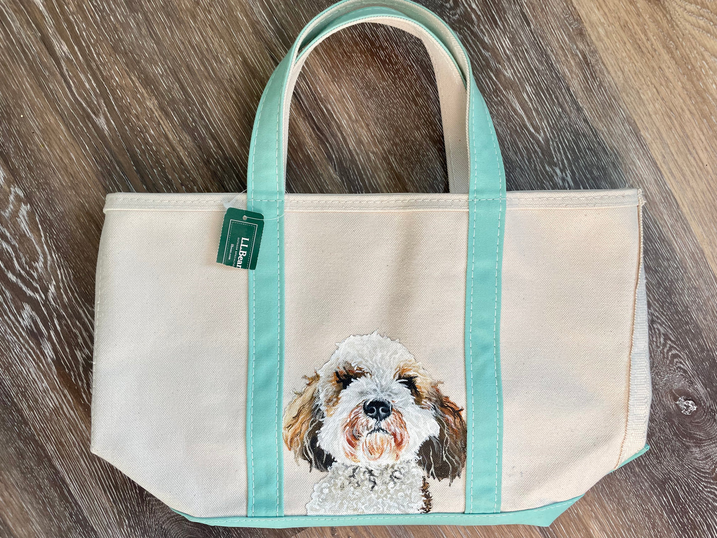 Custom Painted LLBean Boat and Tote Bag