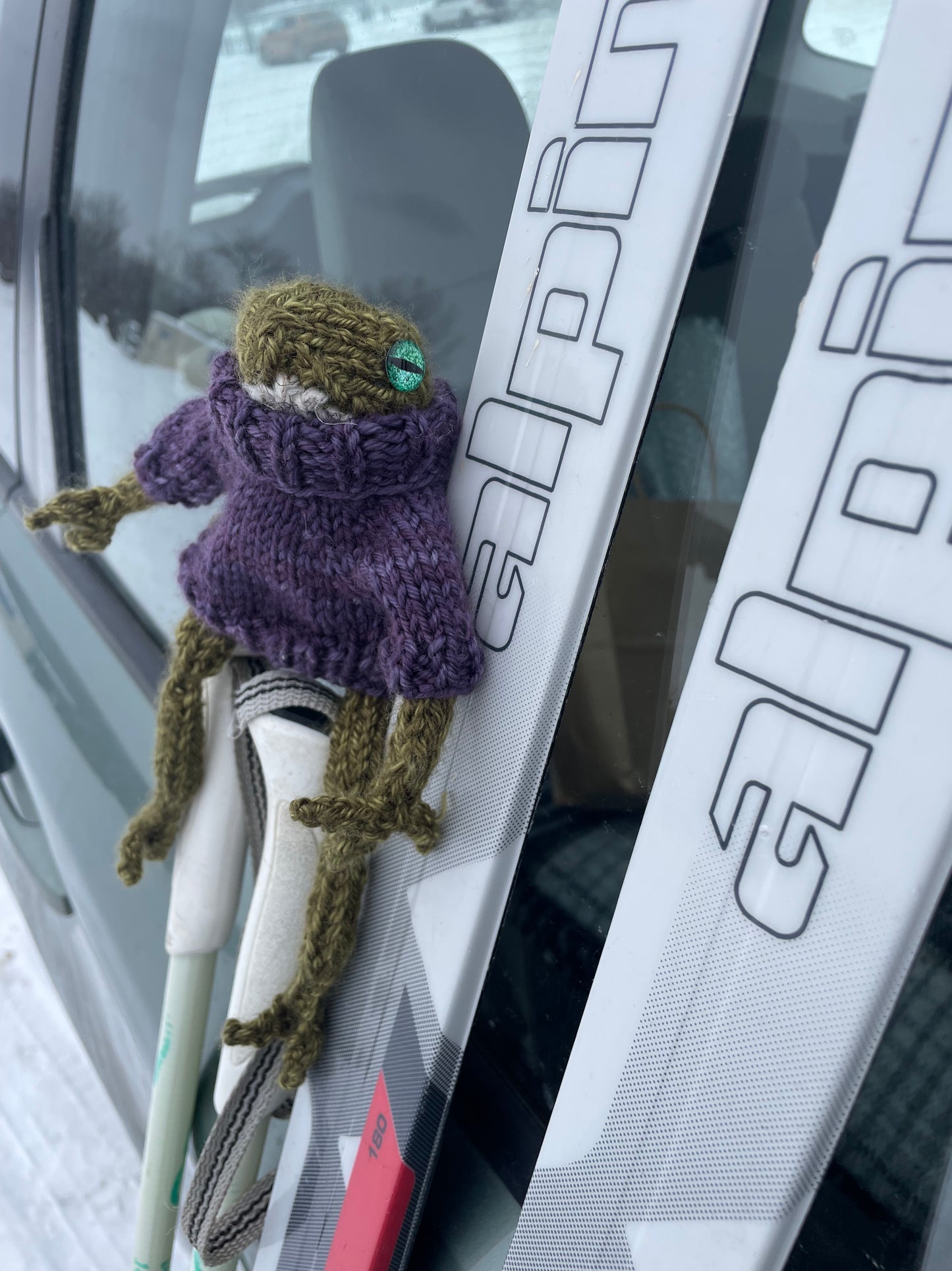 Custom Hand Knitted Frog