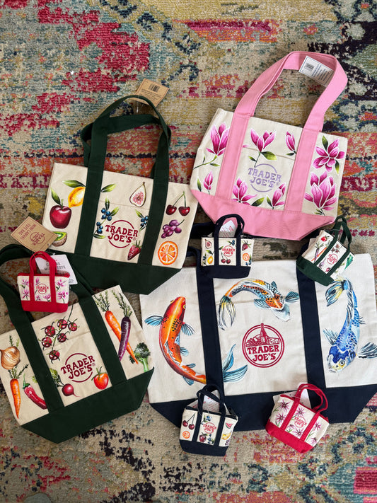 Custom Painted Trader Joe's Canvas Tote