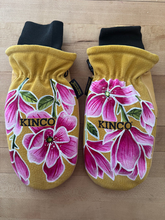 Custom Painted Kinco Ski Mittens