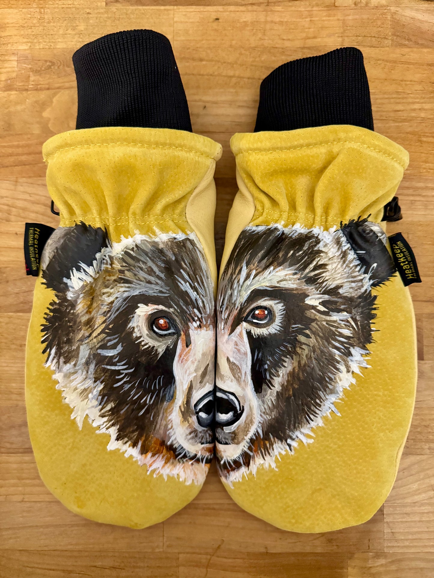 Custom Painted Kinco Ski Mittens