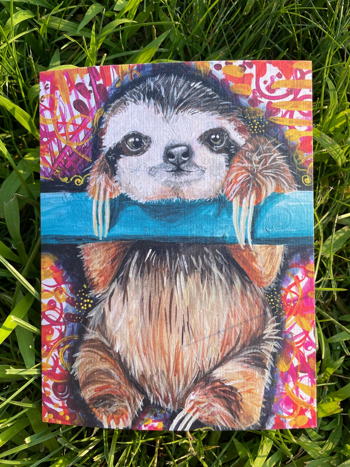 Sloth Greeting Card