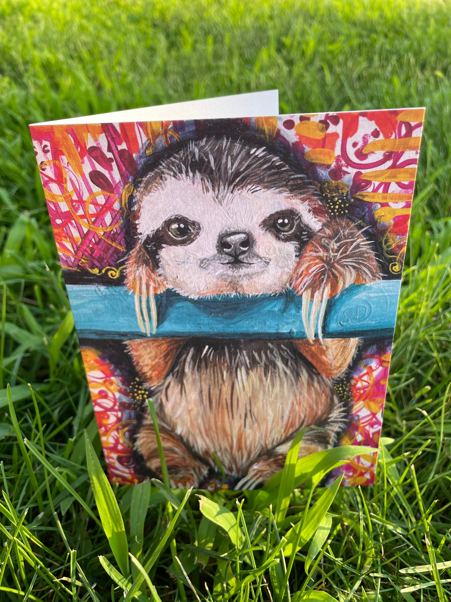 Sloth Greeting Card