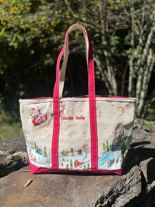 Santa Baby Custom LLBean Tote