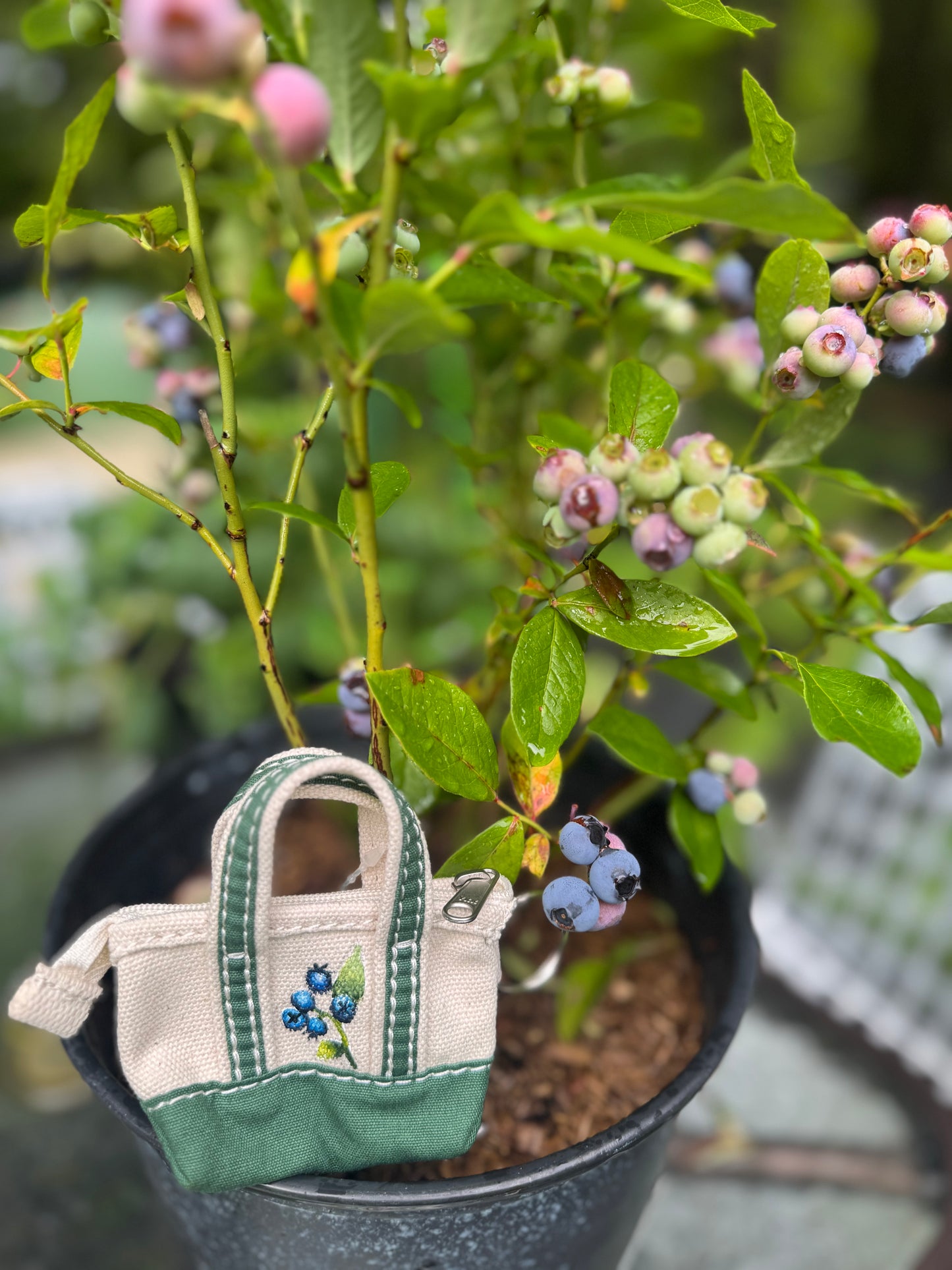 Custom Painted LLBean Boat and Tote Keychain