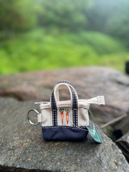 Custom Painted LLBean Boat and Tote Keychain