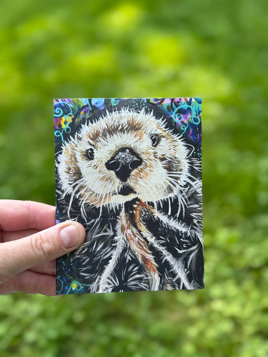 Otter Greeting Card