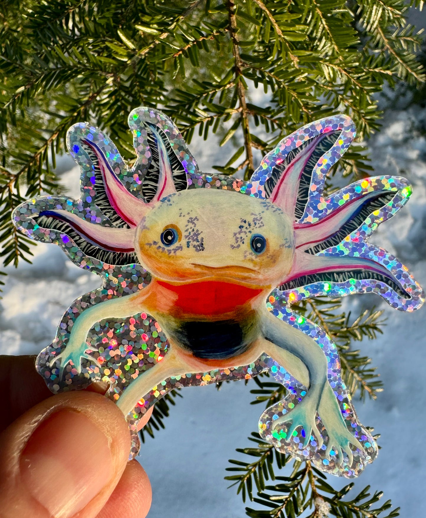 Axolotl Vinyl Sticker