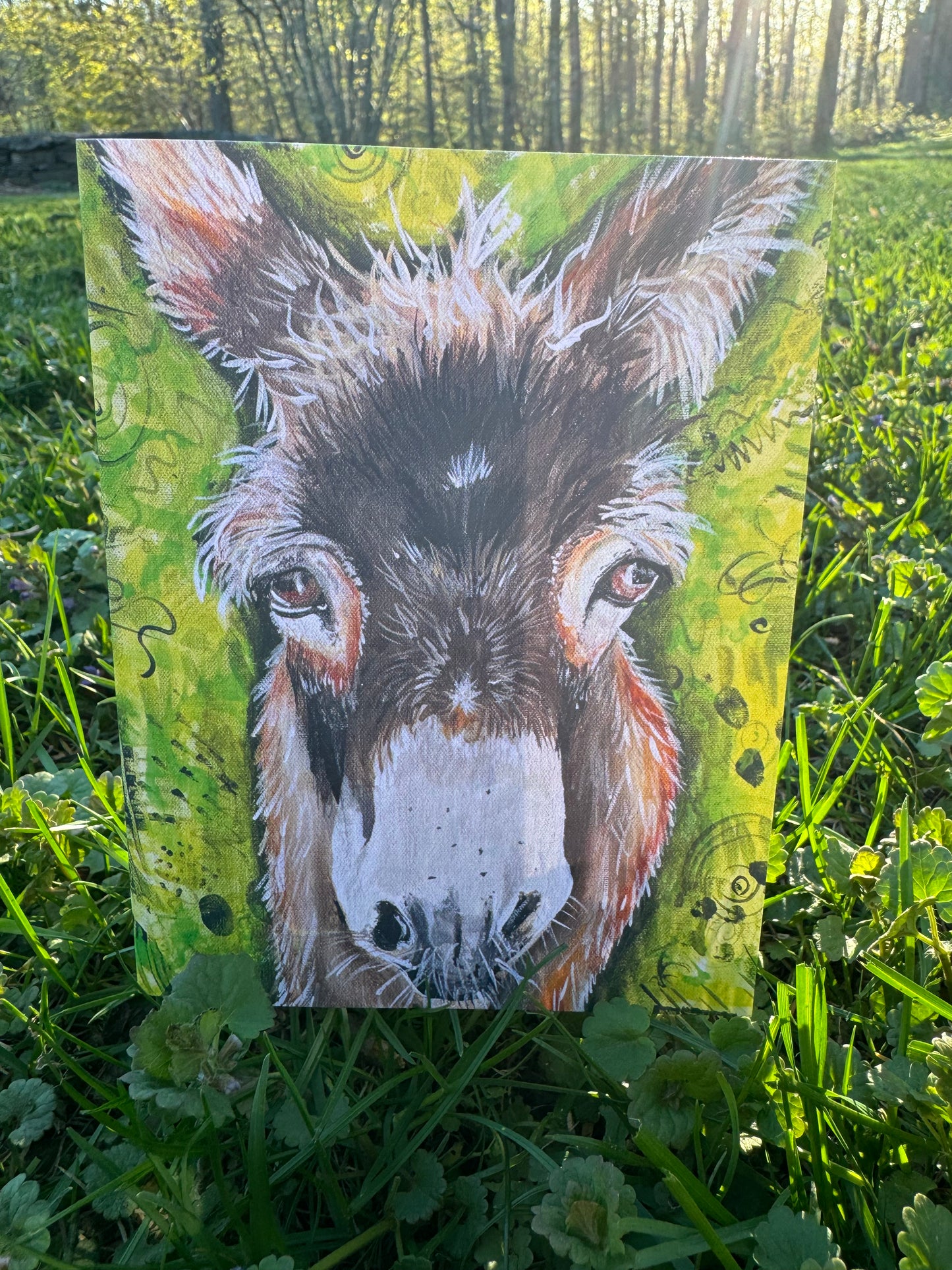 Donkey Greeting Card