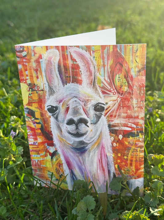 Llama Greeting Card