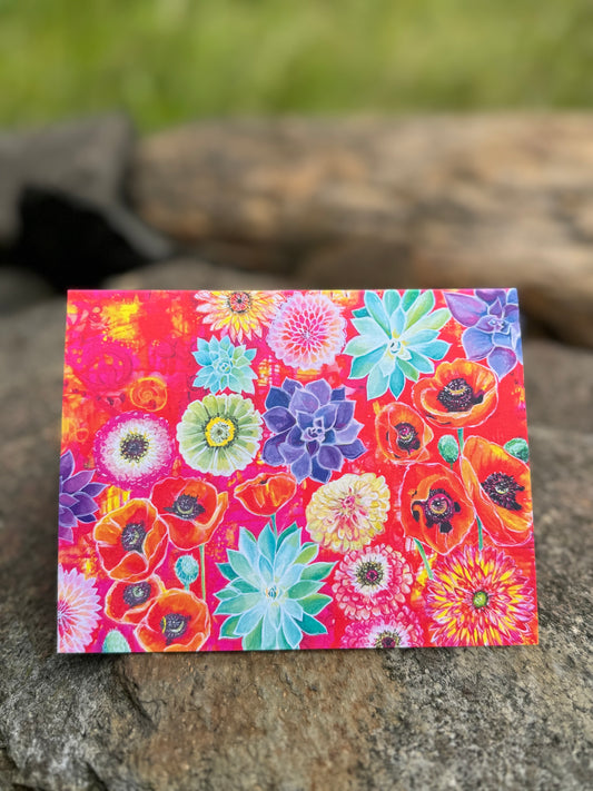 Flower Garden Greeting Card