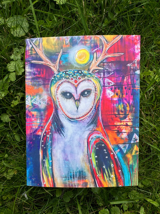 Horned Owl Greeting Card