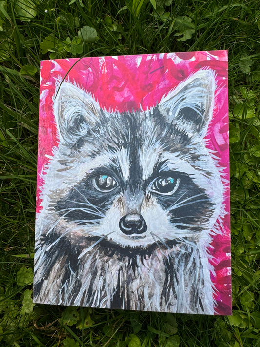 Raccoon Greeting Card