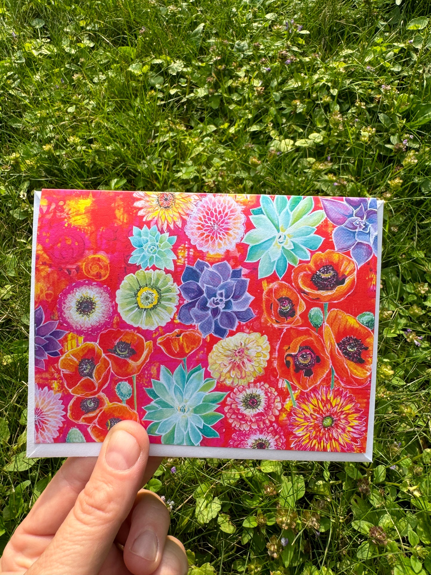 Flower Garden Greeting Card