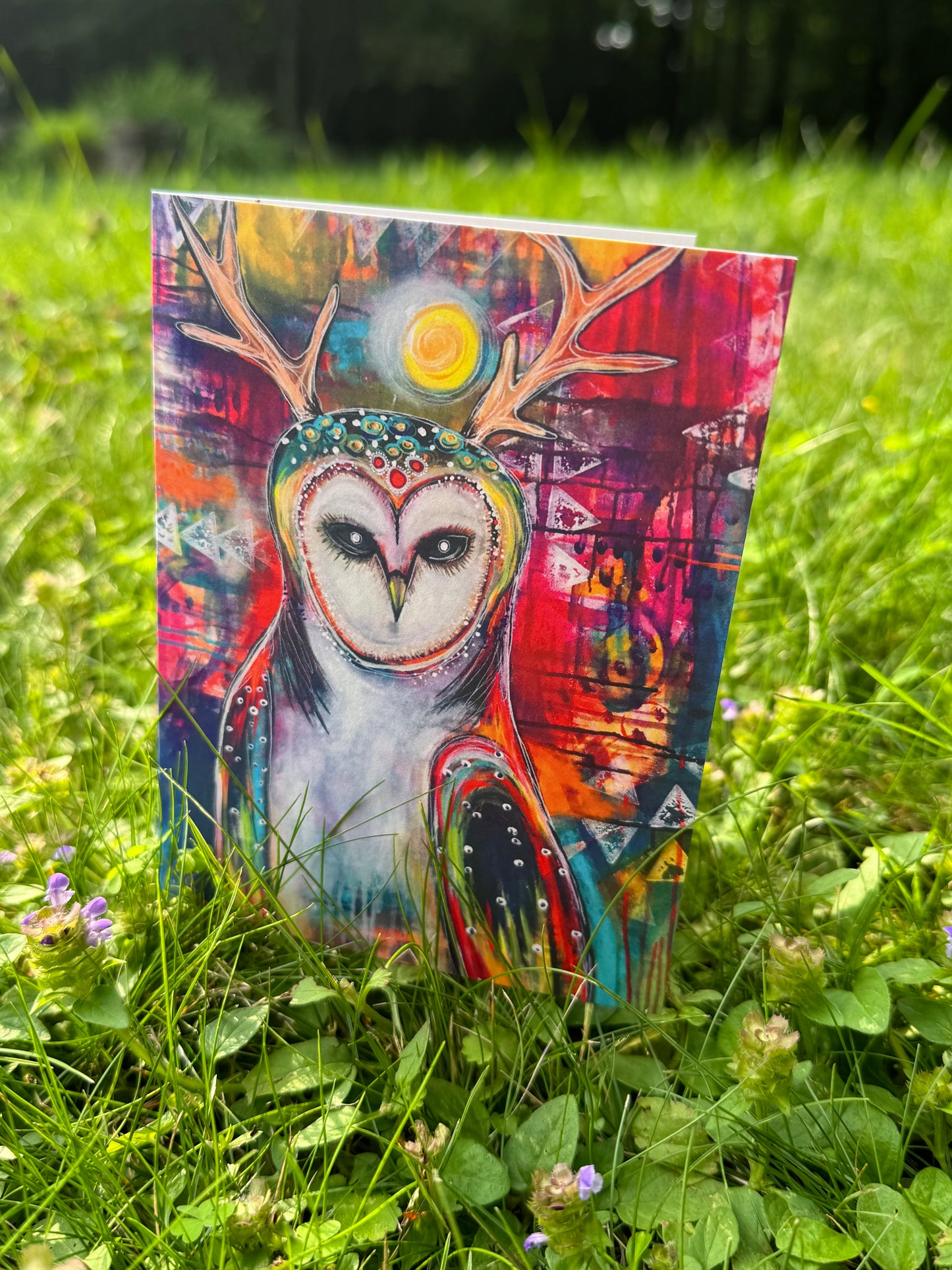 Horned Owl Greeting Card