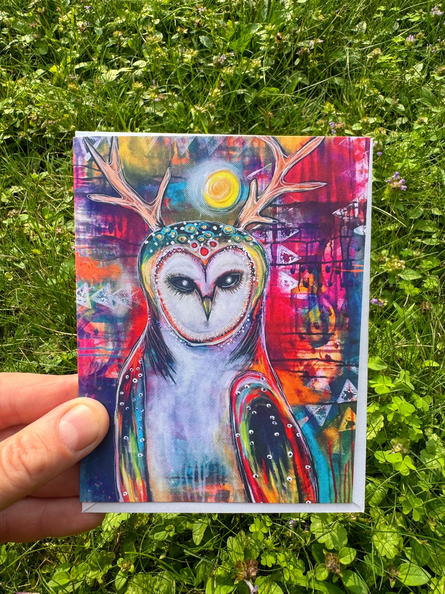 Horned Owl Greeting Card