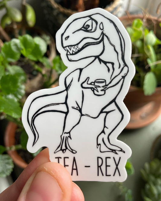 Tea-Rex Vinyl Sticker