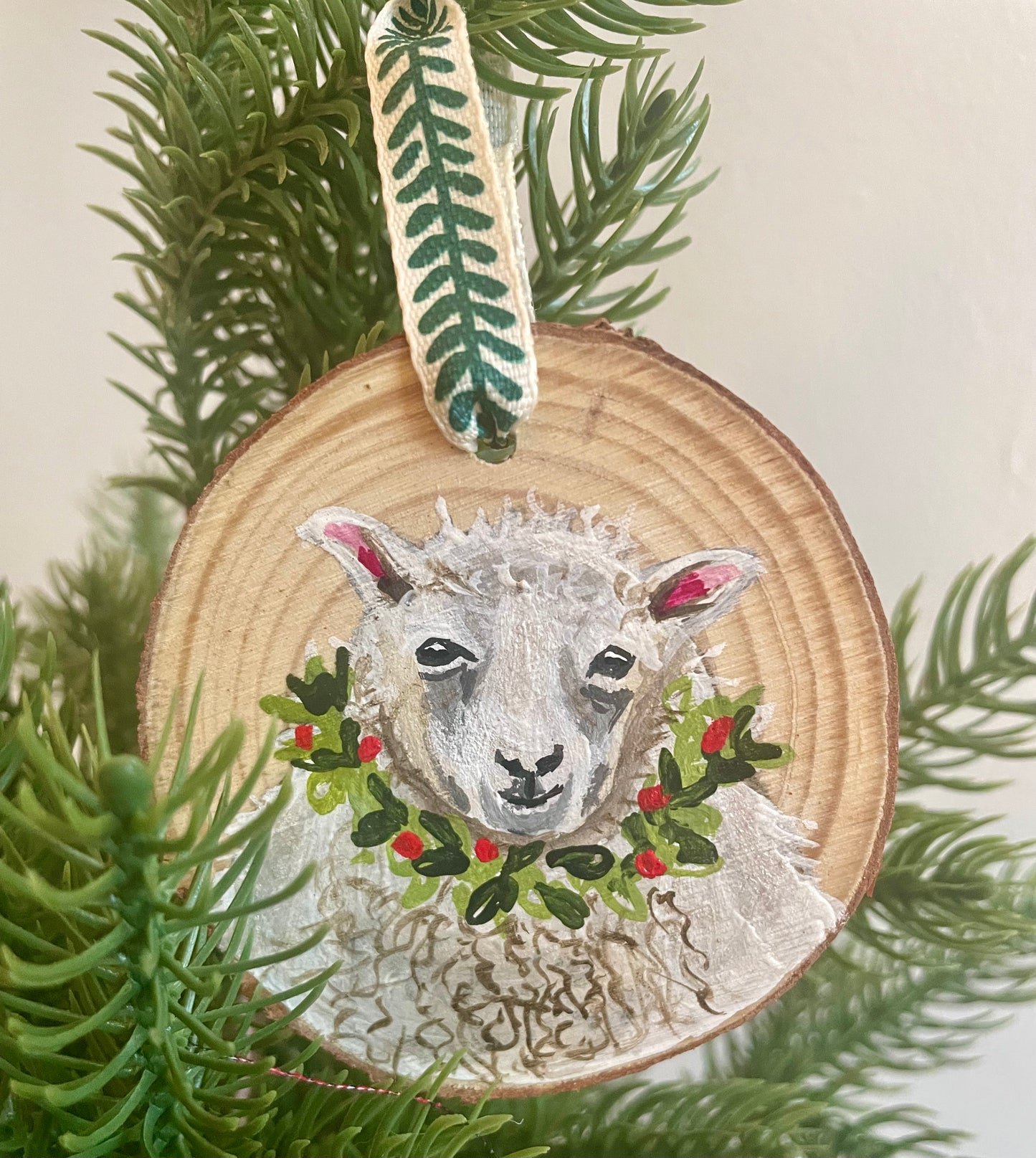 Custom Painted Pet Portrait Ornament