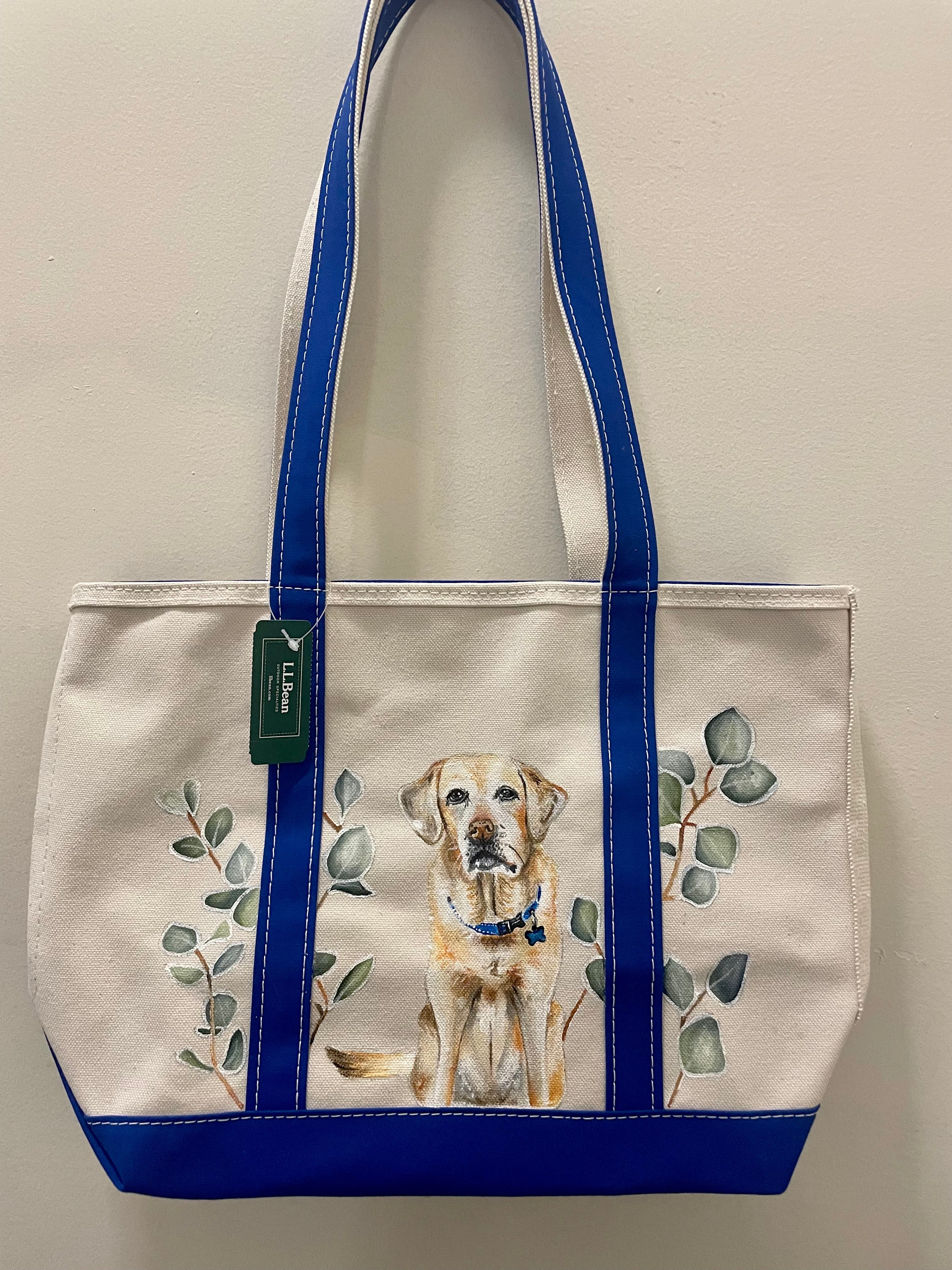 Custom Painted LLBean Boat and Tote Bag